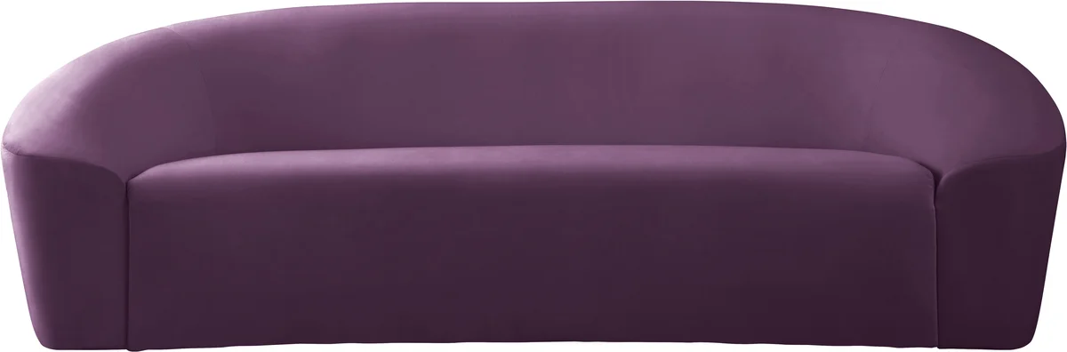 Riley - Velvet Sofa - Purple