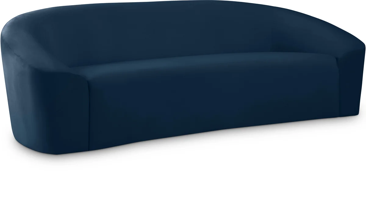 Riley - Velvet Sofa - Navy