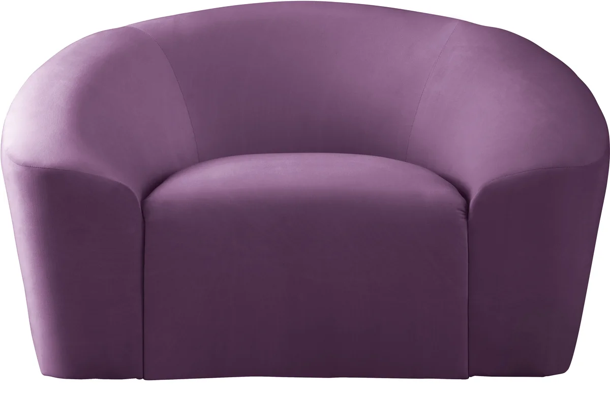 Riley - Velvet Chair - Purple