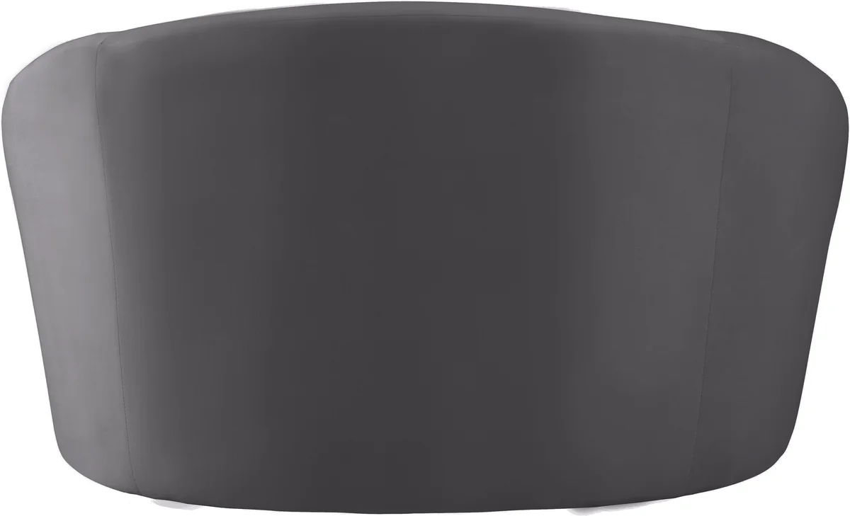 Riley - Velvet Chair - Gray