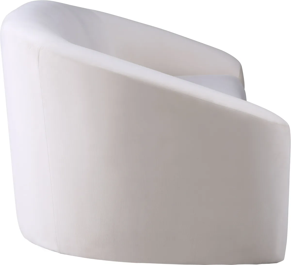 Riley - Velvet Loveseat - Cream