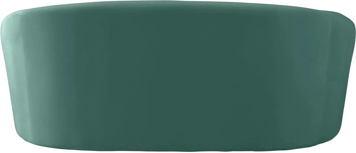 Riley - Velvet Loveseat - Mint