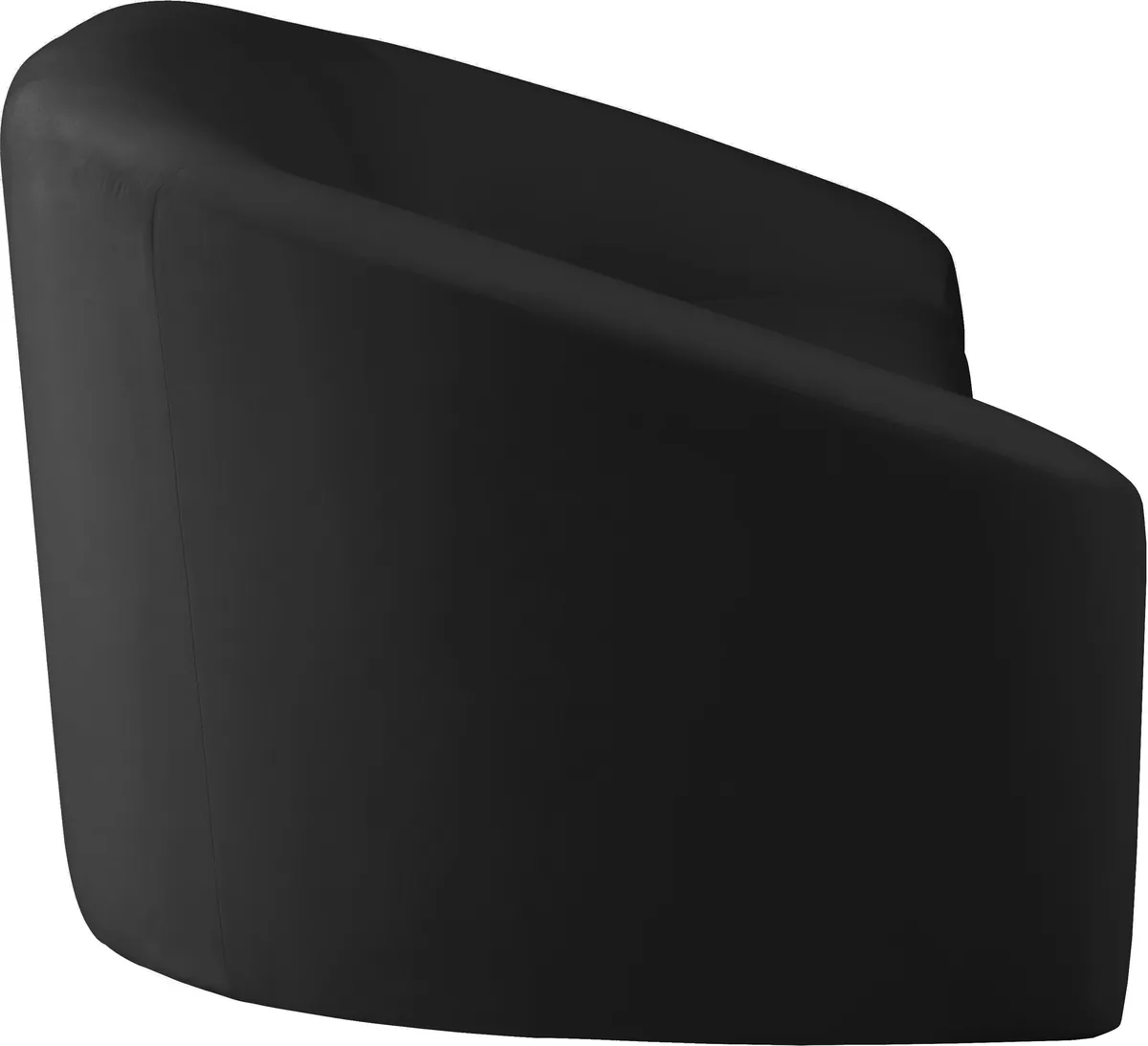 Riley - Velvet Loveseat - Black