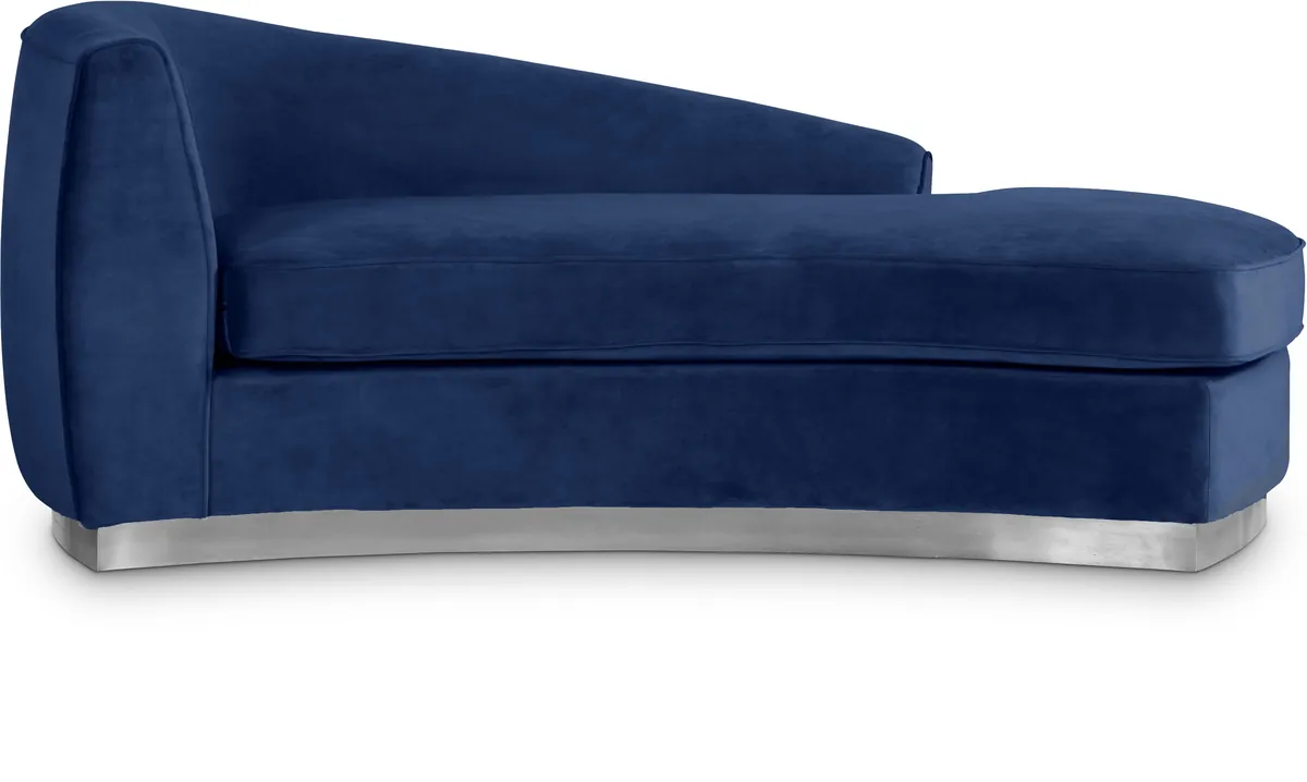 Julian - Chaise - Navy - Fabric