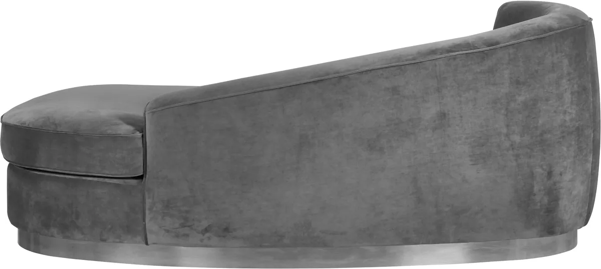 Julian - Chaise - Gray - Fabric