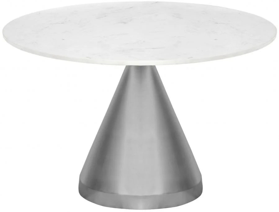 Emery - Dining Table - White - Marble/Stone - View 2