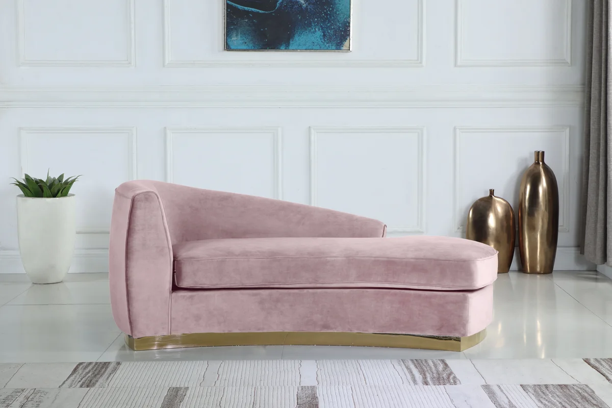 Julian - Chaise - Pink - View 2