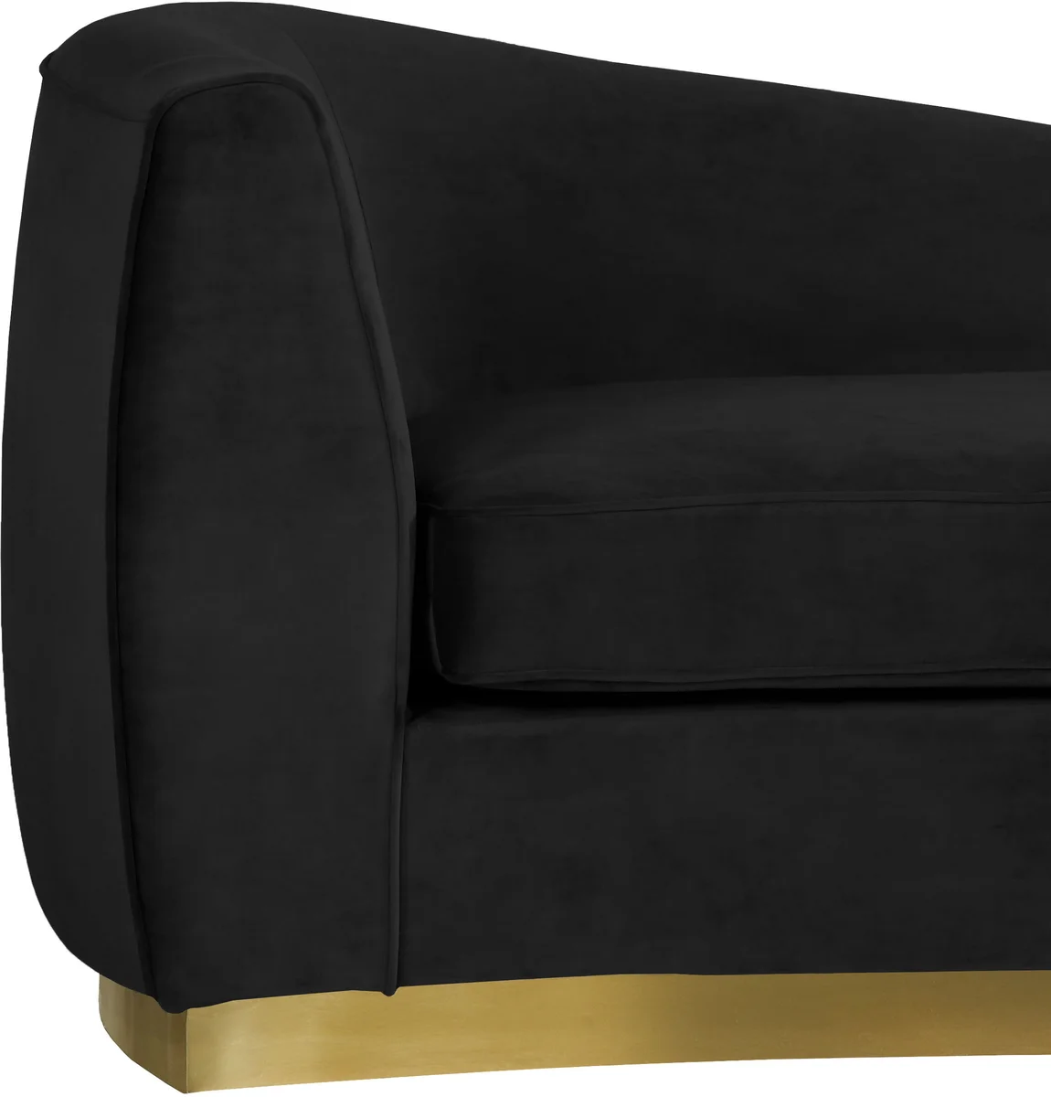 Julian - Chaise - Black - Fabric