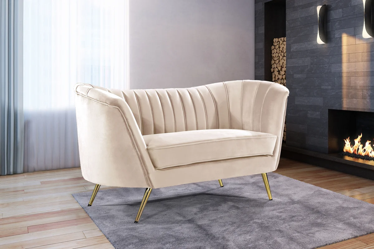 Margo - Loveseat - Cream - View 2