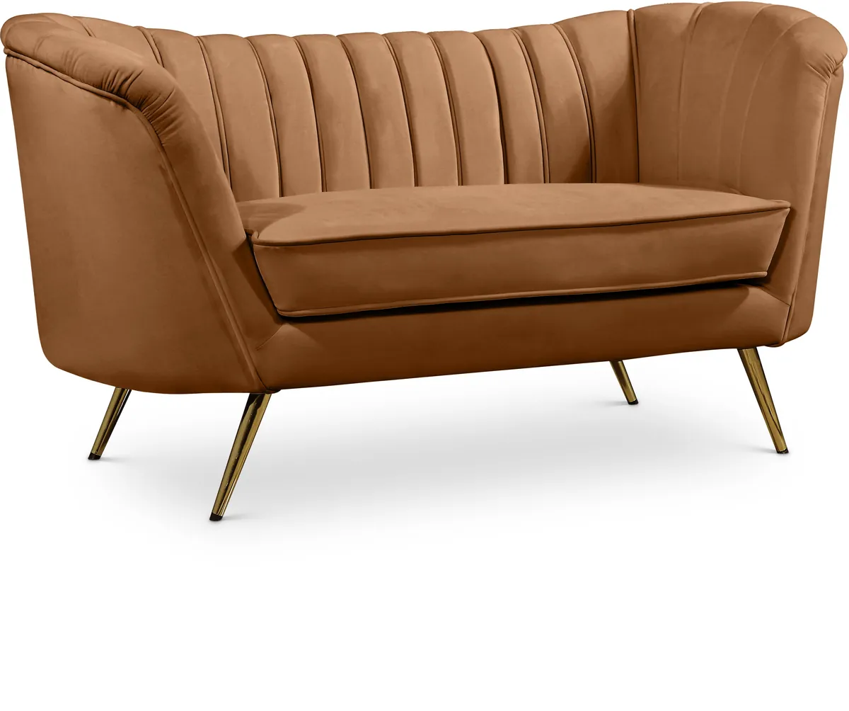 Margo - Loveseat - Saddle