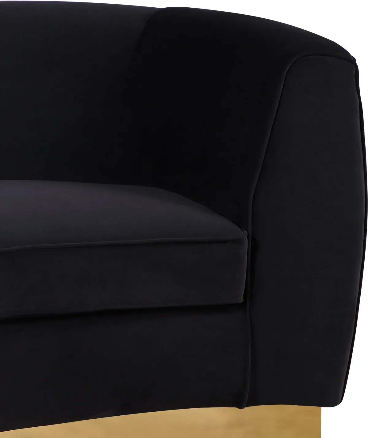 Julian - Sofa - Black - Fabric
