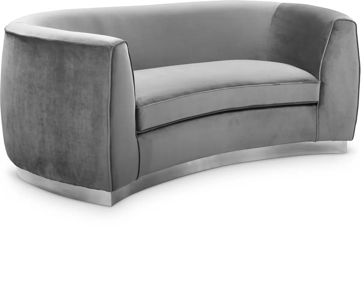 Julian - Loveseat - Gray - Fabric