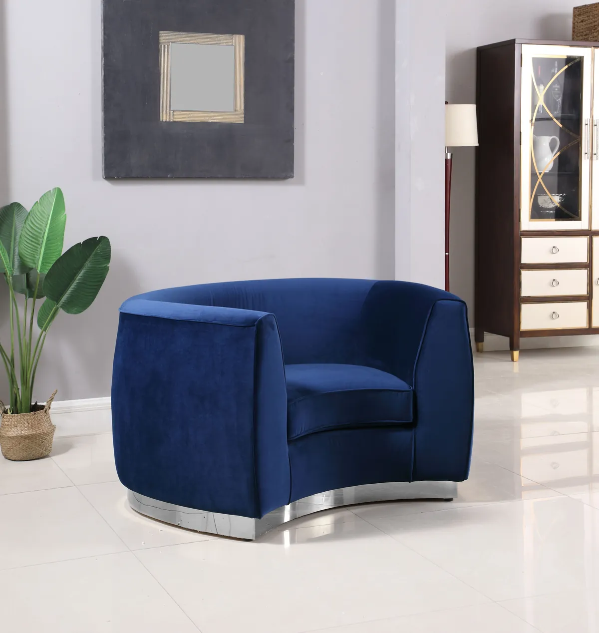 Julian - Chair - Navy - Fabric