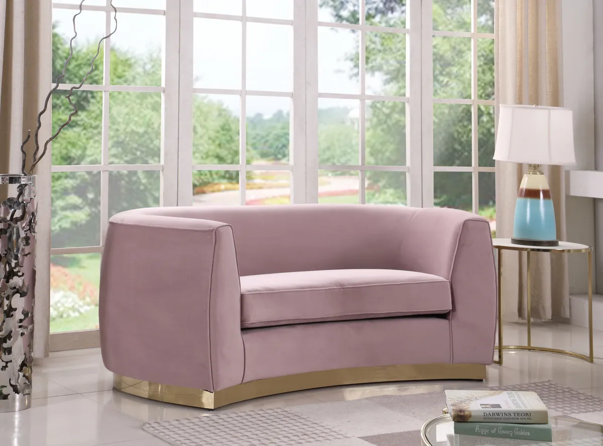 Julian - Loveseat - Pink - View 2