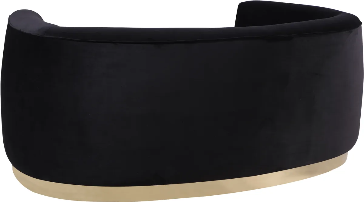 Julian - Loveseat - Black - Fabric