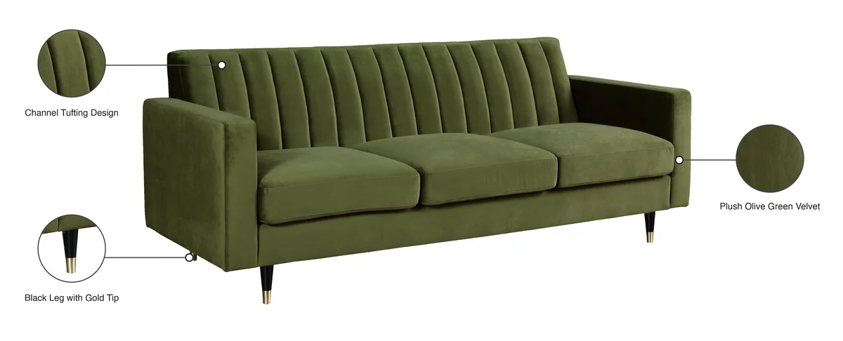Lola - Sofa - Olive