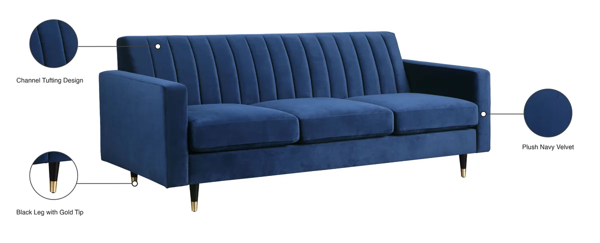 Lola - Sofa - Navy