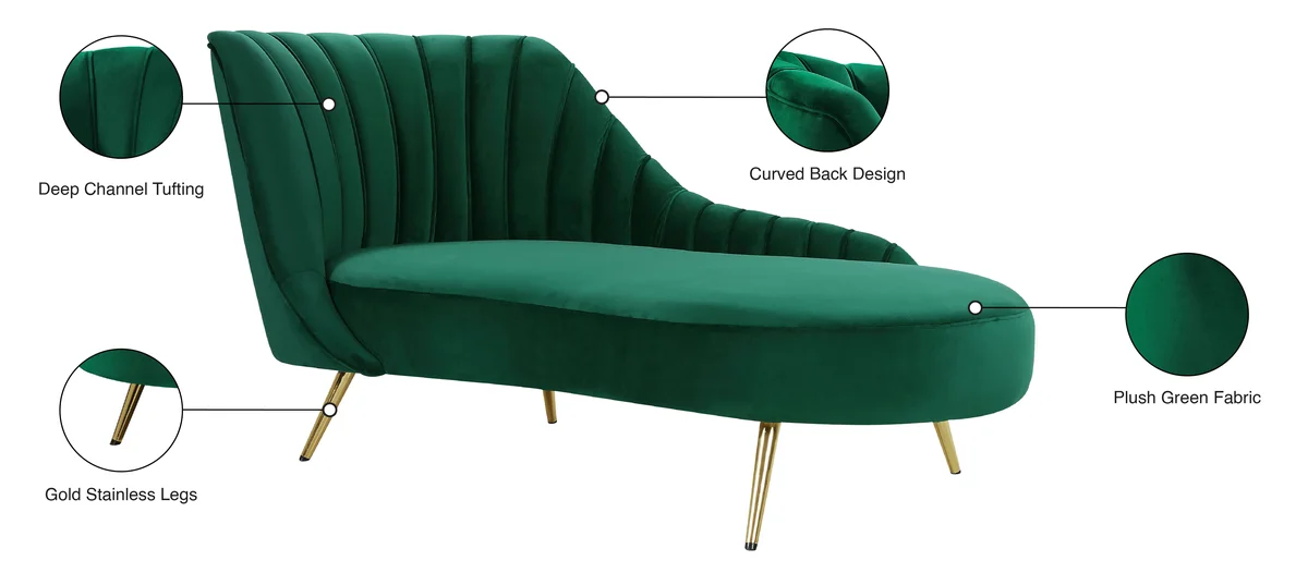 Margo - Chaise - Green
