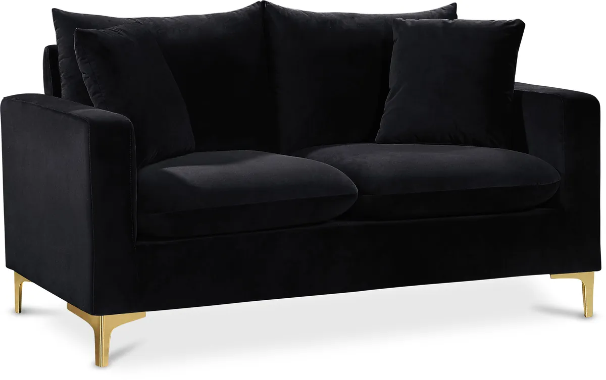 Naomi - Loveseat - Black