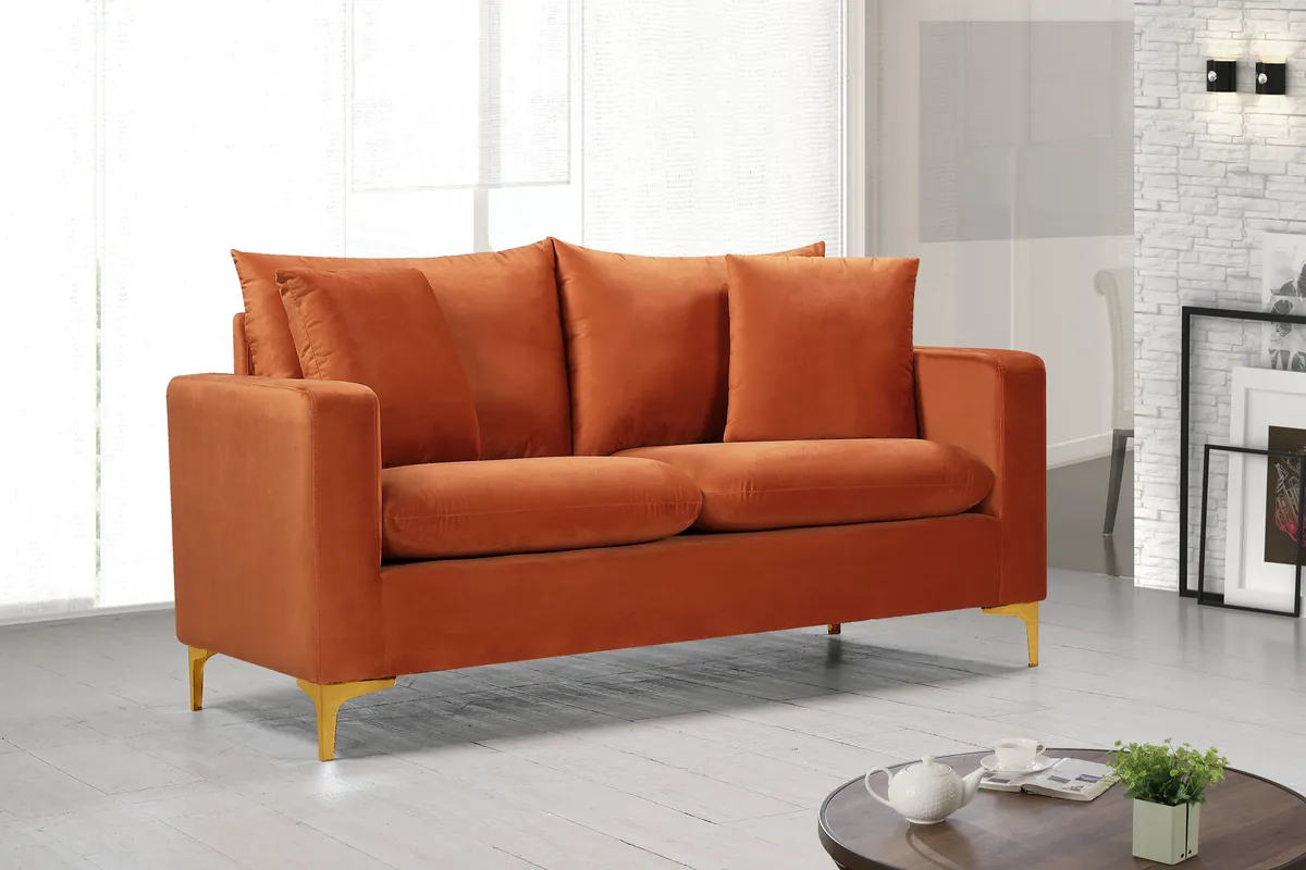 Naomi - Loveseat - Cognac