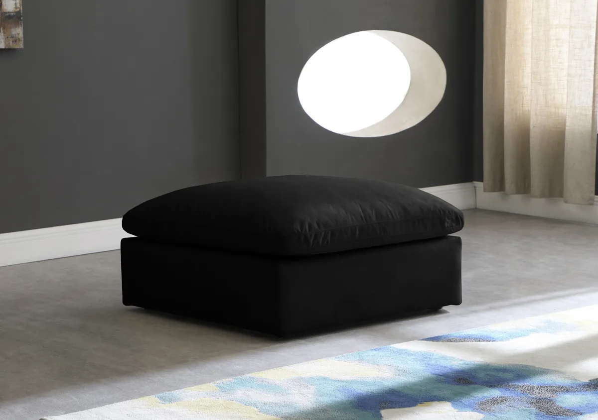 Cozy - Ottoman - Black - View 2