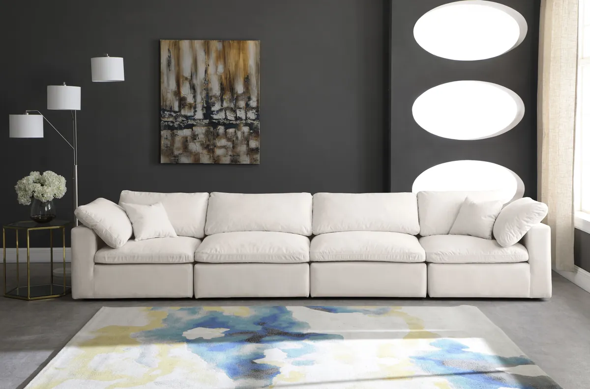 Cozy - Modular 4 Seat Sofa - Cream