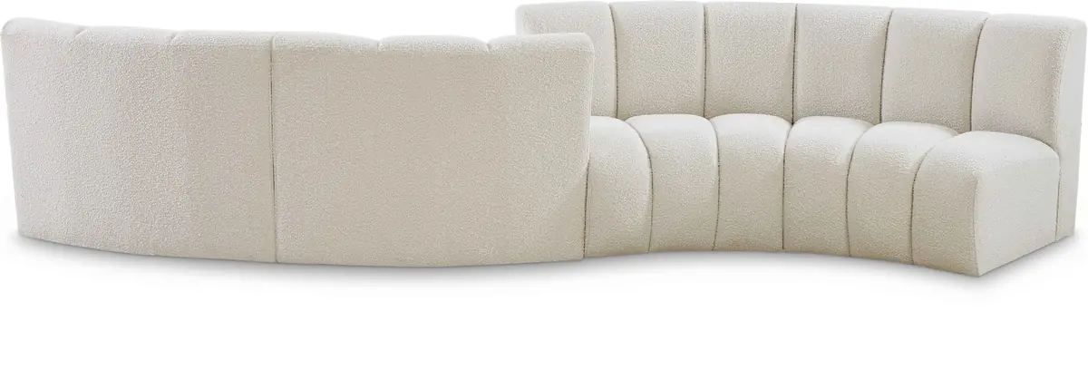 Infinity - 4 Piece Modular Sectional - Cream - Fabric