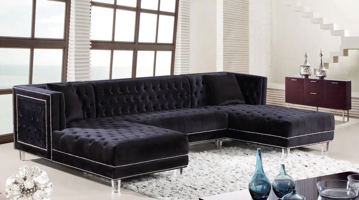 Moda - 3 Piece Sectional - Black