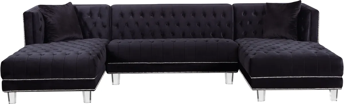 Moda - 3 Piece Sectional - Black