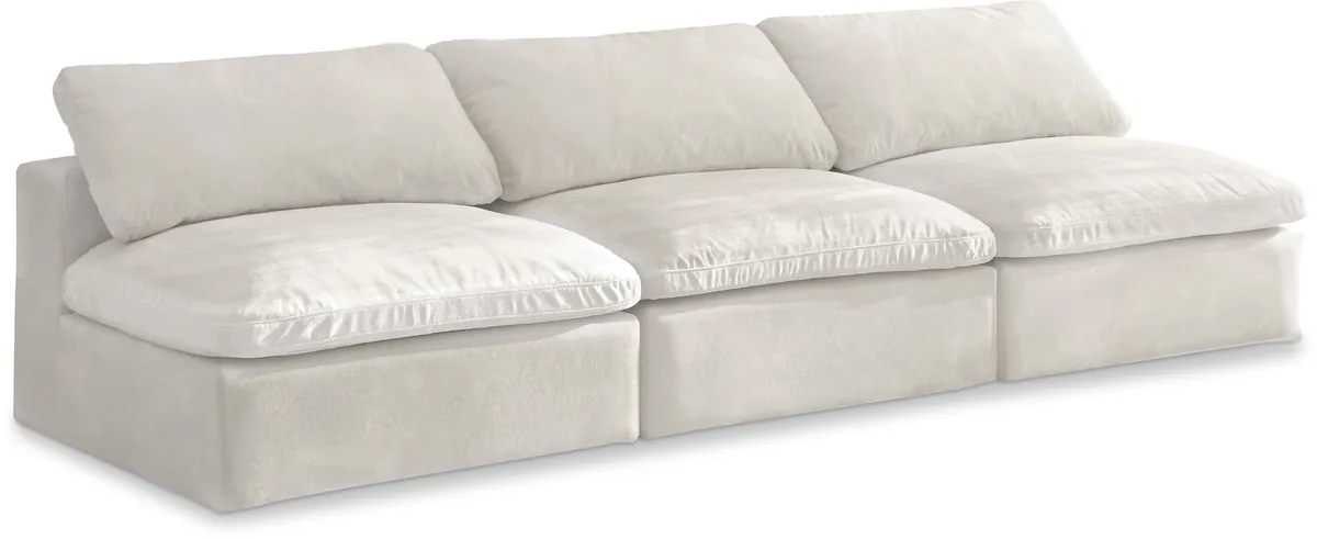 Cozy - Modular 3 Seat Armless Sofa - Beige