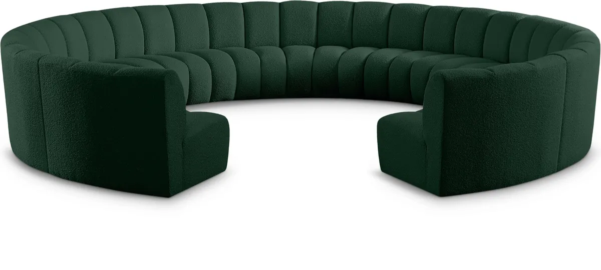 Infinity - 11 Piece Modular Sectional - Green