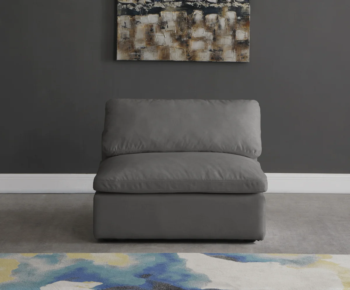 Cozy - Armless Chair - Gray
