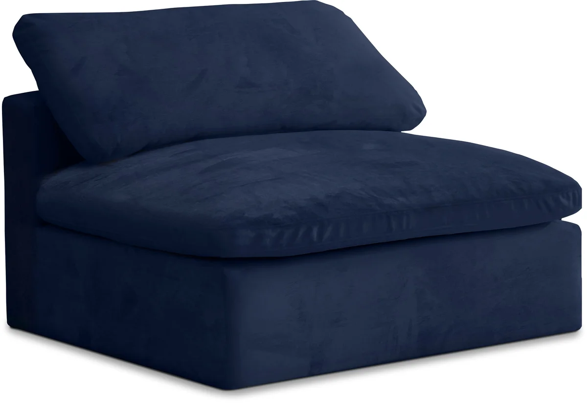 Cozy - Armless Chair - Navy