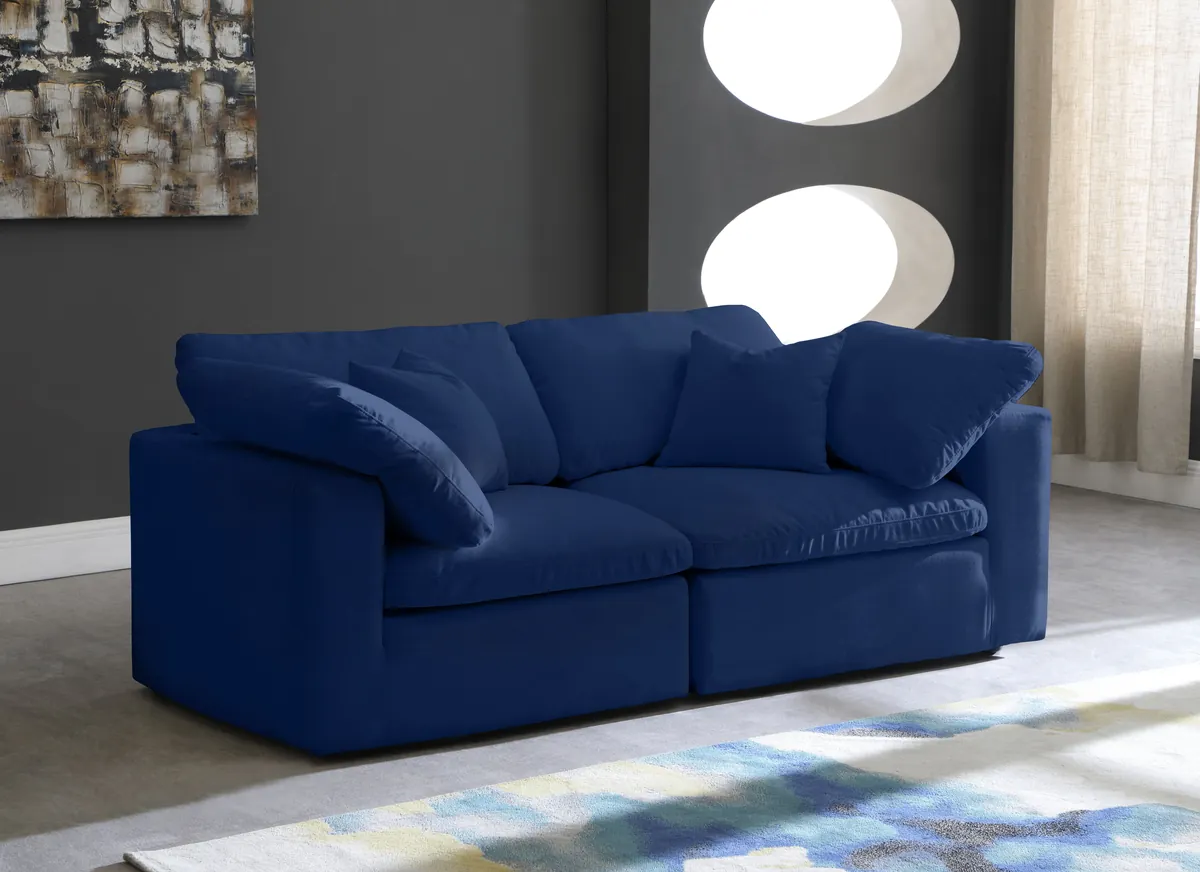 Cozy - Modular 2 Seat Sofa - Navy - View 2