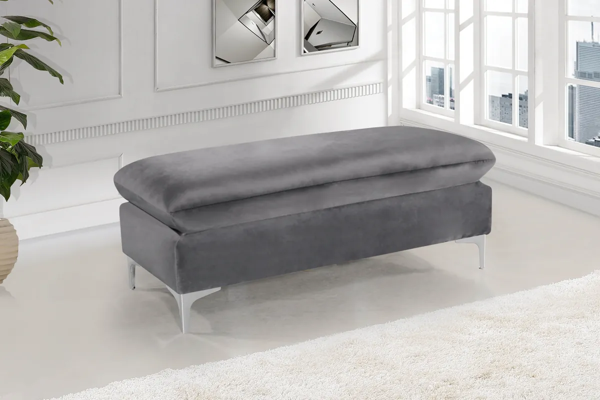 Naomi - Ottoman - Gray - View 2