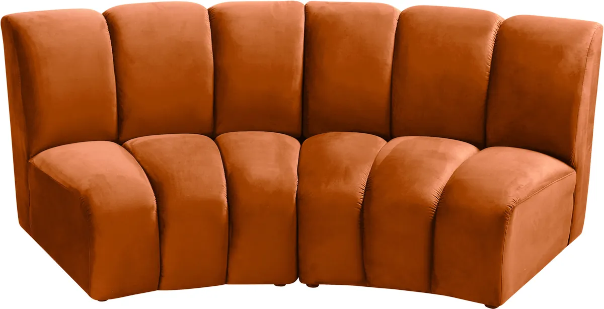 Infinity - 2 Piece Modular Sectional - Cognac
