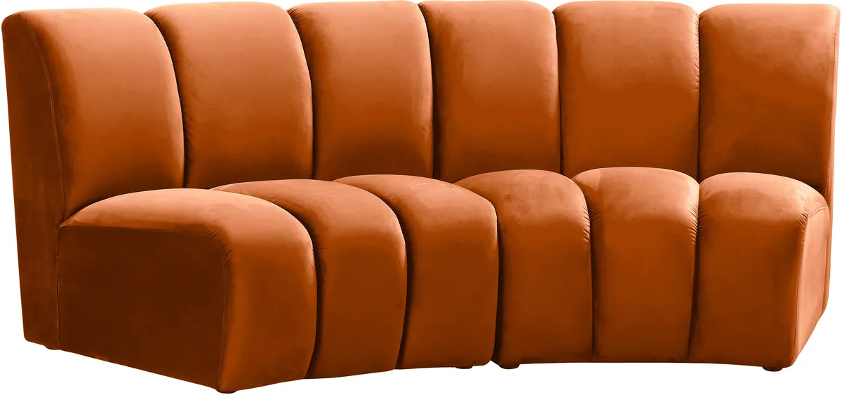 Infinity - 2 Piece Modular Sectional - Cognac