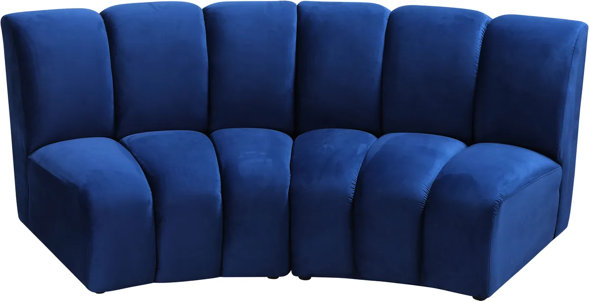 Infinity - 2 Piece Modular Sectional - Navy