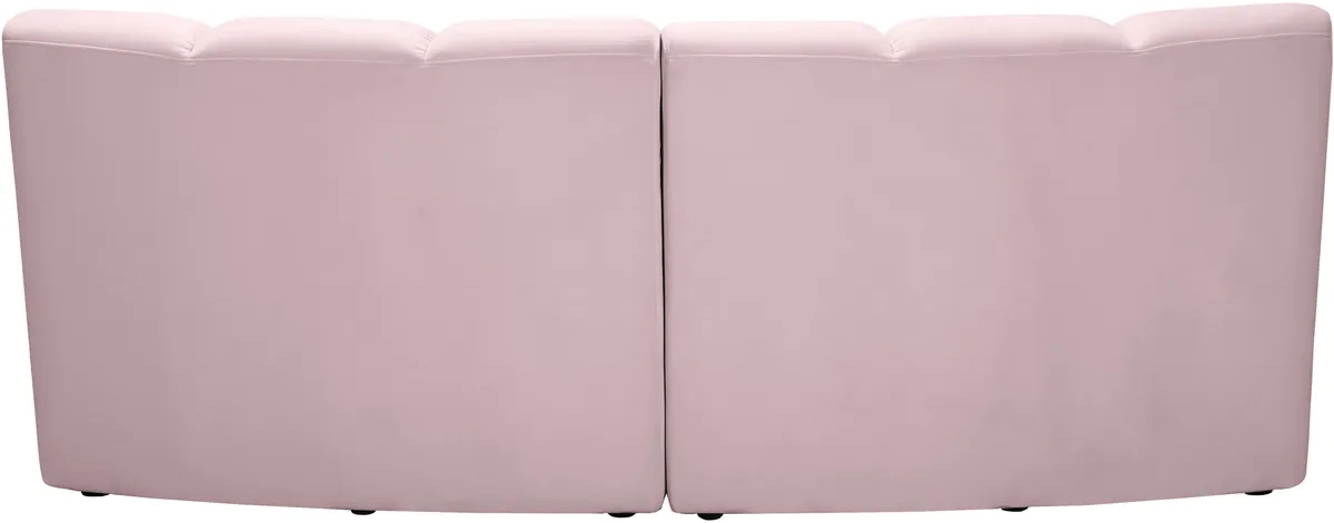 Infinity - 2 Piece Modular Sectional - Pink