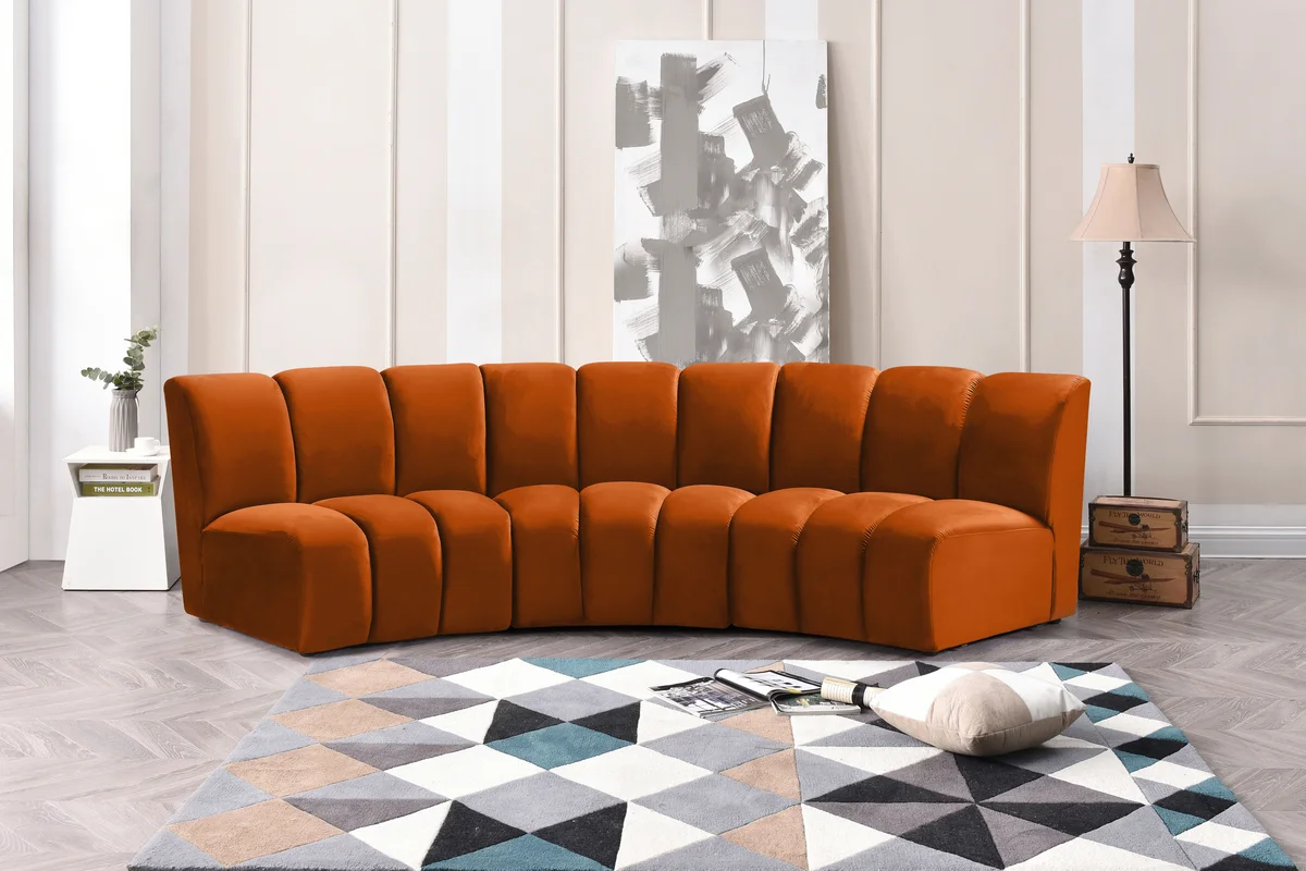 Infinity - 3 Piece Modular Sectional - Cognac