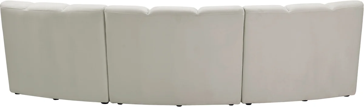 Infinity - 3 Piece Modular Sectional - Fabric - Cream