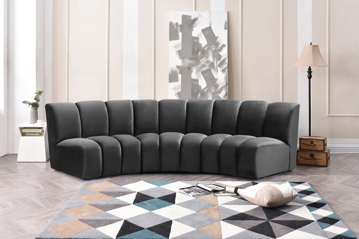Infinity - 3 Piece Modular Sectional - Gray