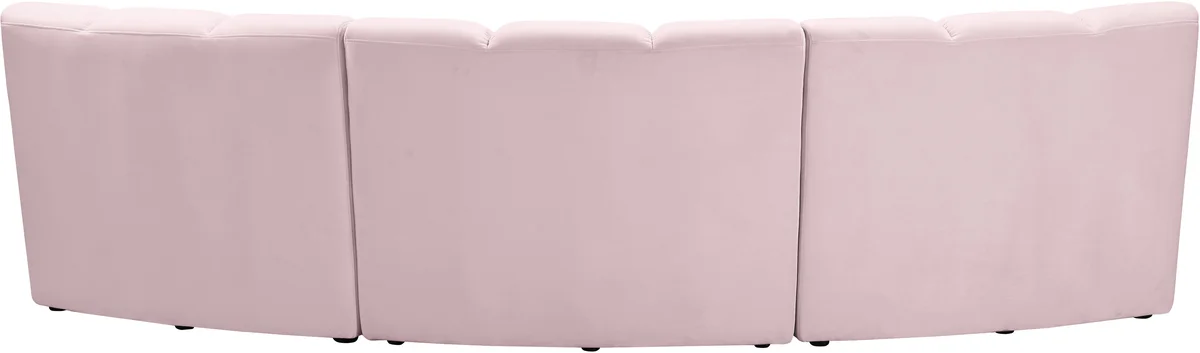 Infinity - 3 Piece Modular Sectional - Pink