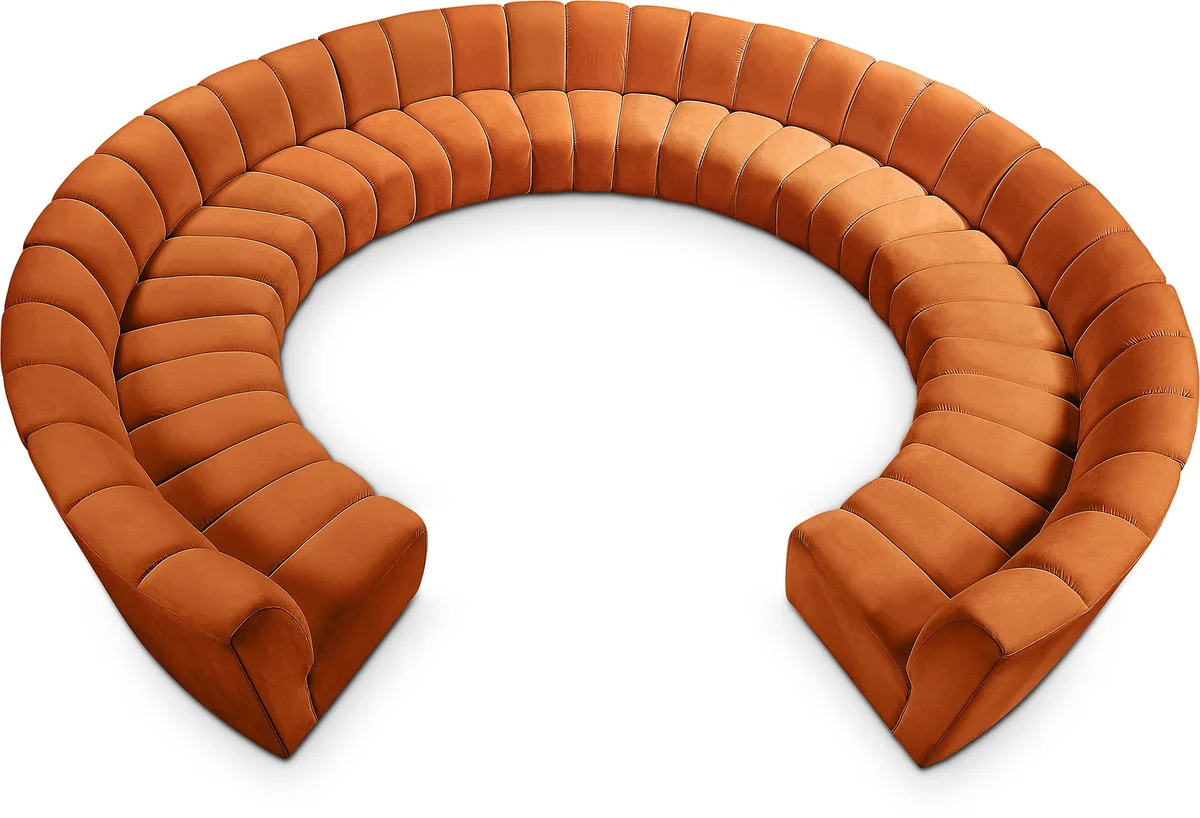 Infinity - 11 Piece Modular Sectional - Cognac