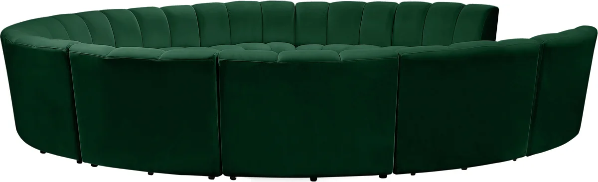 Infinity - 11 Piece Modular Sectional - Fabric - Green