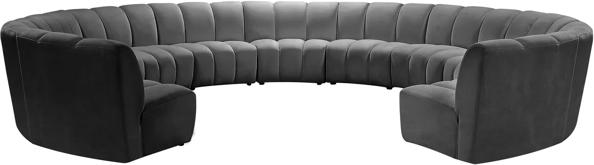 Infinity - 11 Piece Modular Sectional - Gray