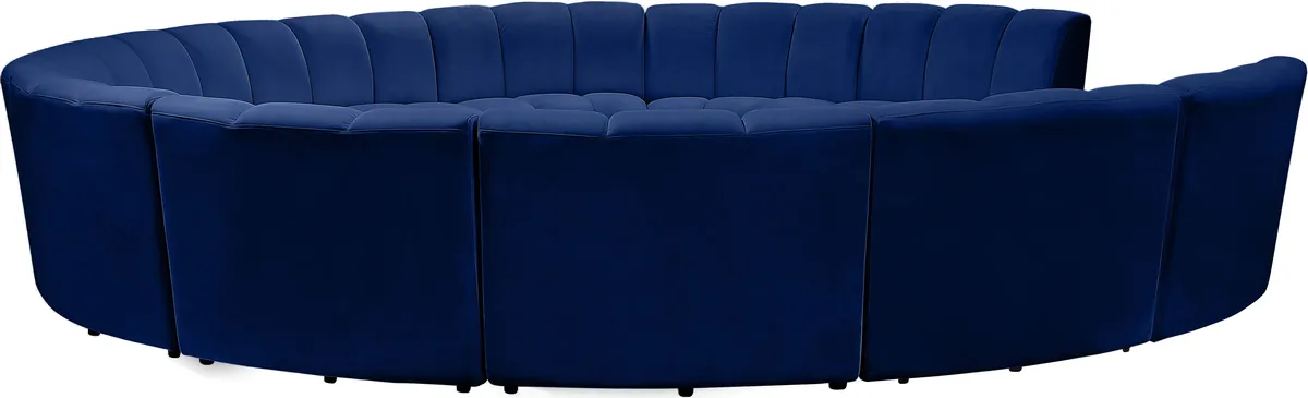 Infinity - 11 Piece Modular Sectional - Navy
