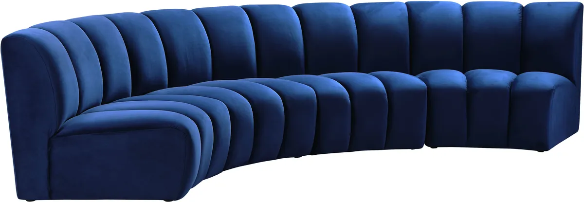 Infinity - 4 Piece Modular Sectional - Navy