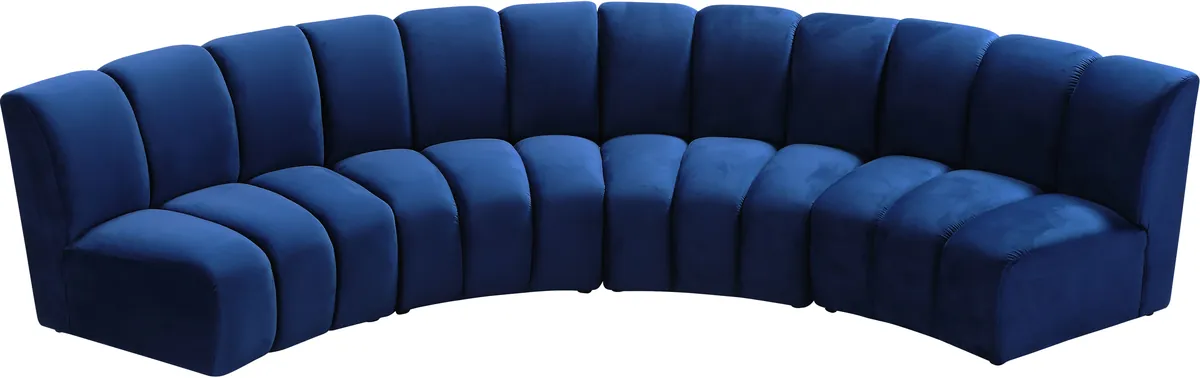 Infinity - 4 Piece Modular Sectional - Navy