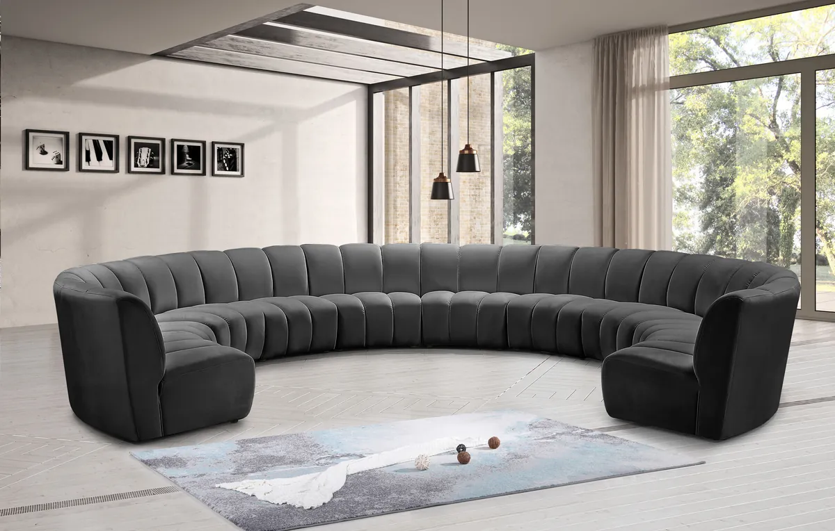 Infinity - 10 Piece Modular Sectional - Gray